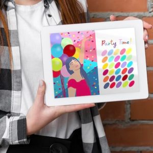 Bright Party Colour Palette & Illustration