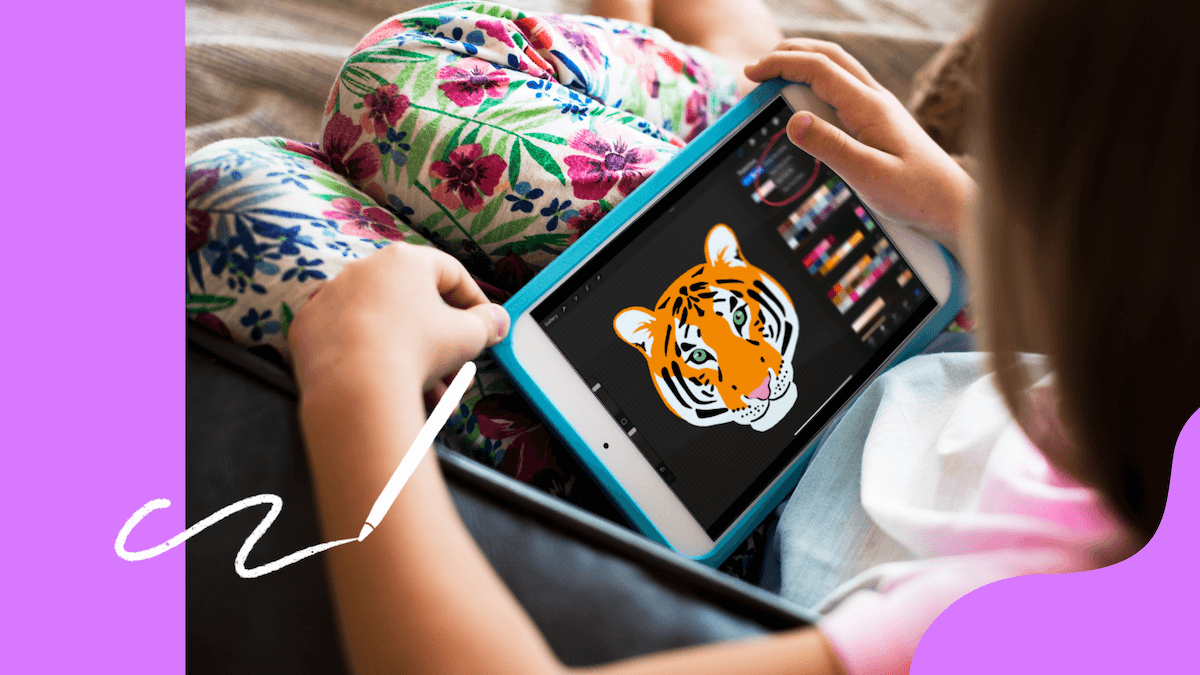 How to Import a Colour Paleete in Procreate – Guide Procreate app with colour palette open – how to import Procreate colour palette