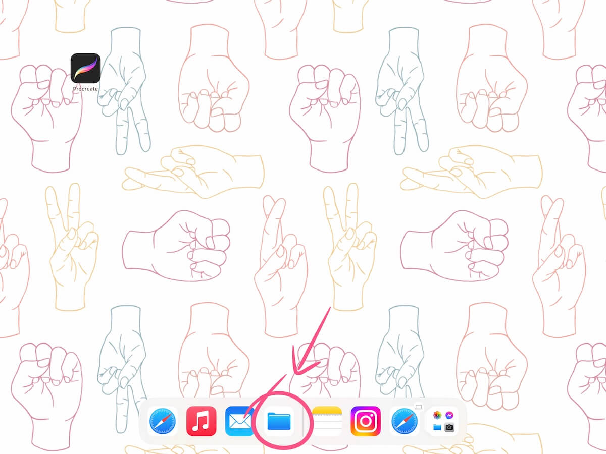 How to import a procreate colour palette 1