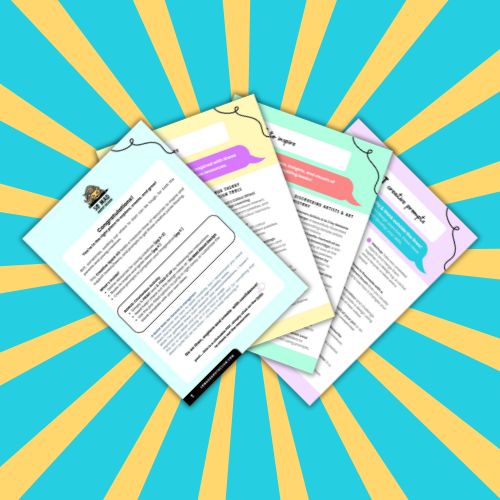 Creative Spark Kit graphic featuring free download for young creatives