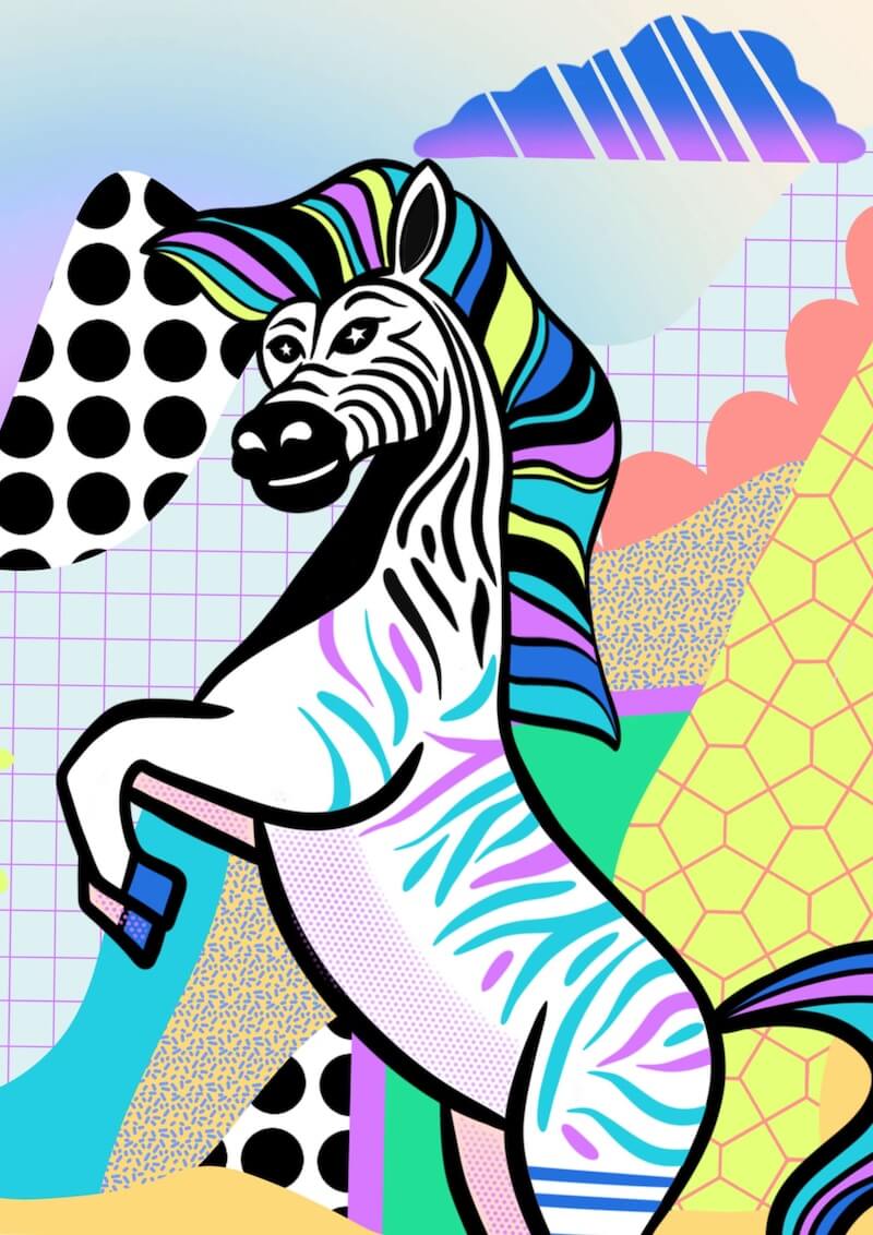 So Mad About Design Zebra Illustration